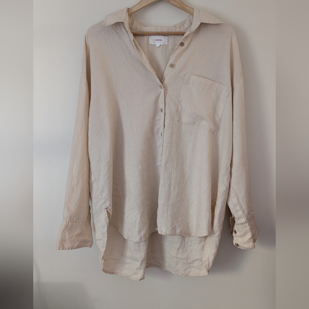 Xirena Sugarcane Sydney Linen Shirt